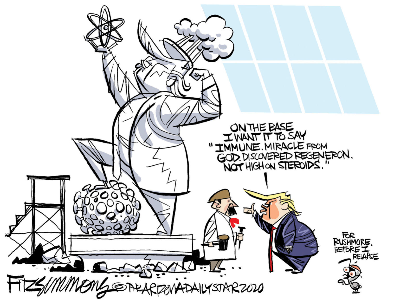 Daily Fitz Cartoon: Donald Triumphant